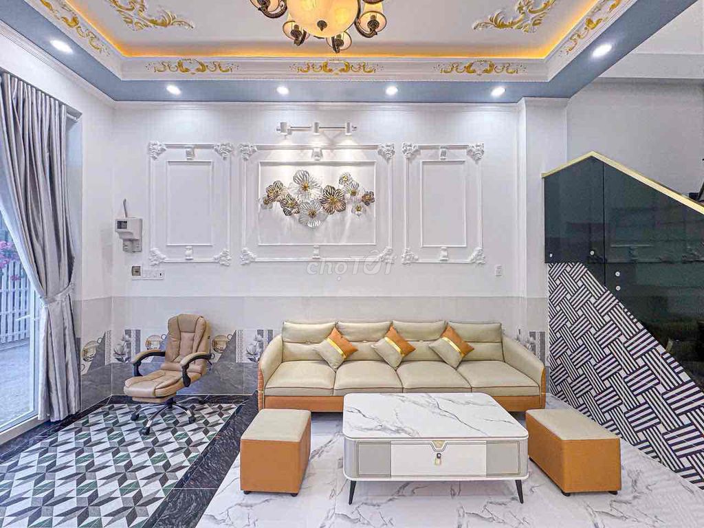 NHÀ LẦU MỚI XÂY 100% - FULL NỘI THẤT - TRỤC CHÍNH HẺM 147 LIÊN TỔ 12/2