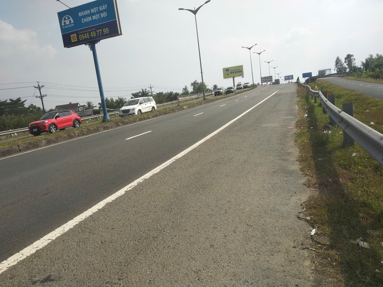 4 TRIỆU/ M2 MẶT TIỀN QUỐC LỘ 1 A CÁCH CẦU CẦN THƠ 1.5KM PHÍA VĨNH LONG